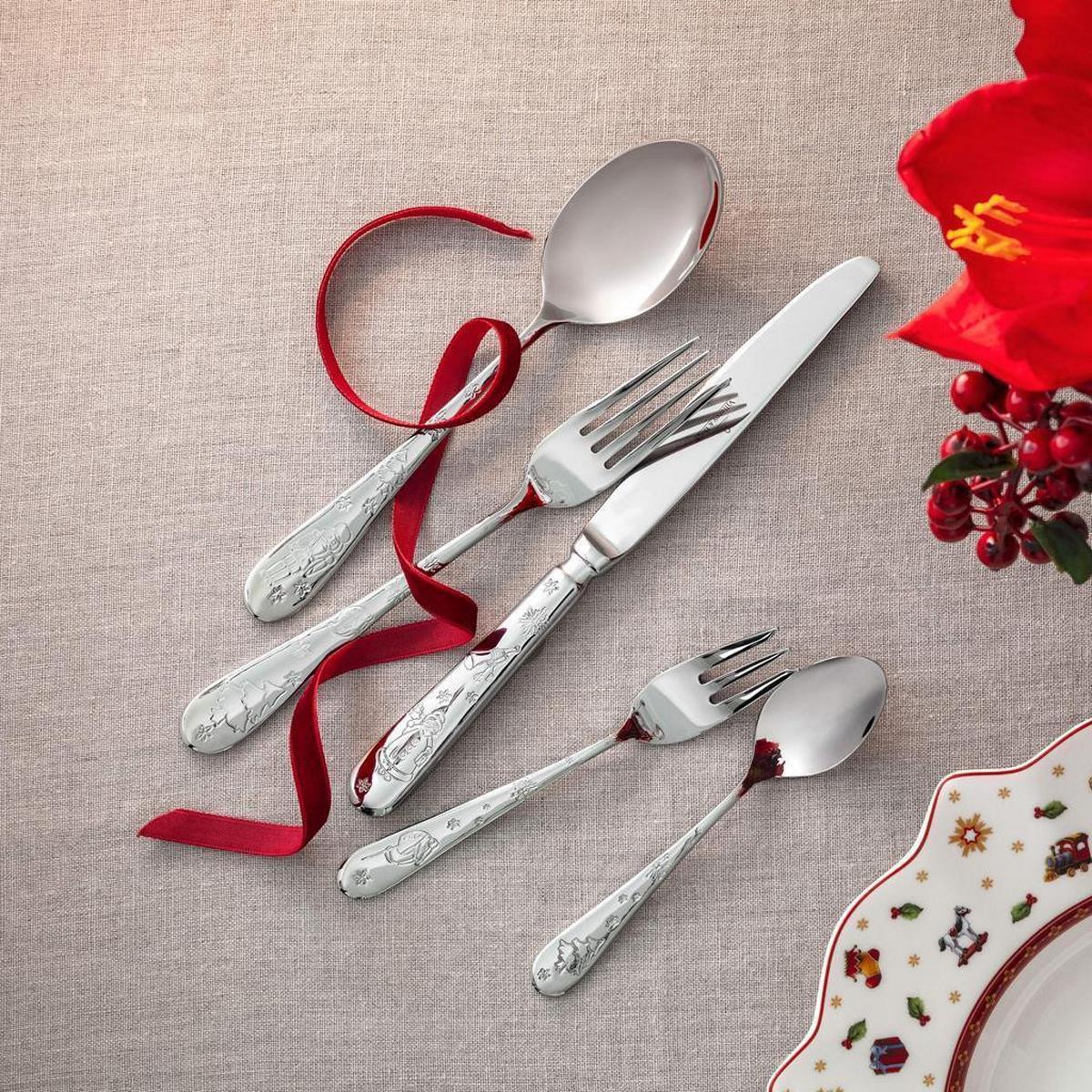 TAFELBESTECK FÜR 6 PERSONEN Toy's Delight silber 180-tlg. - Silberfarben, Metall - Villeroy & Boch