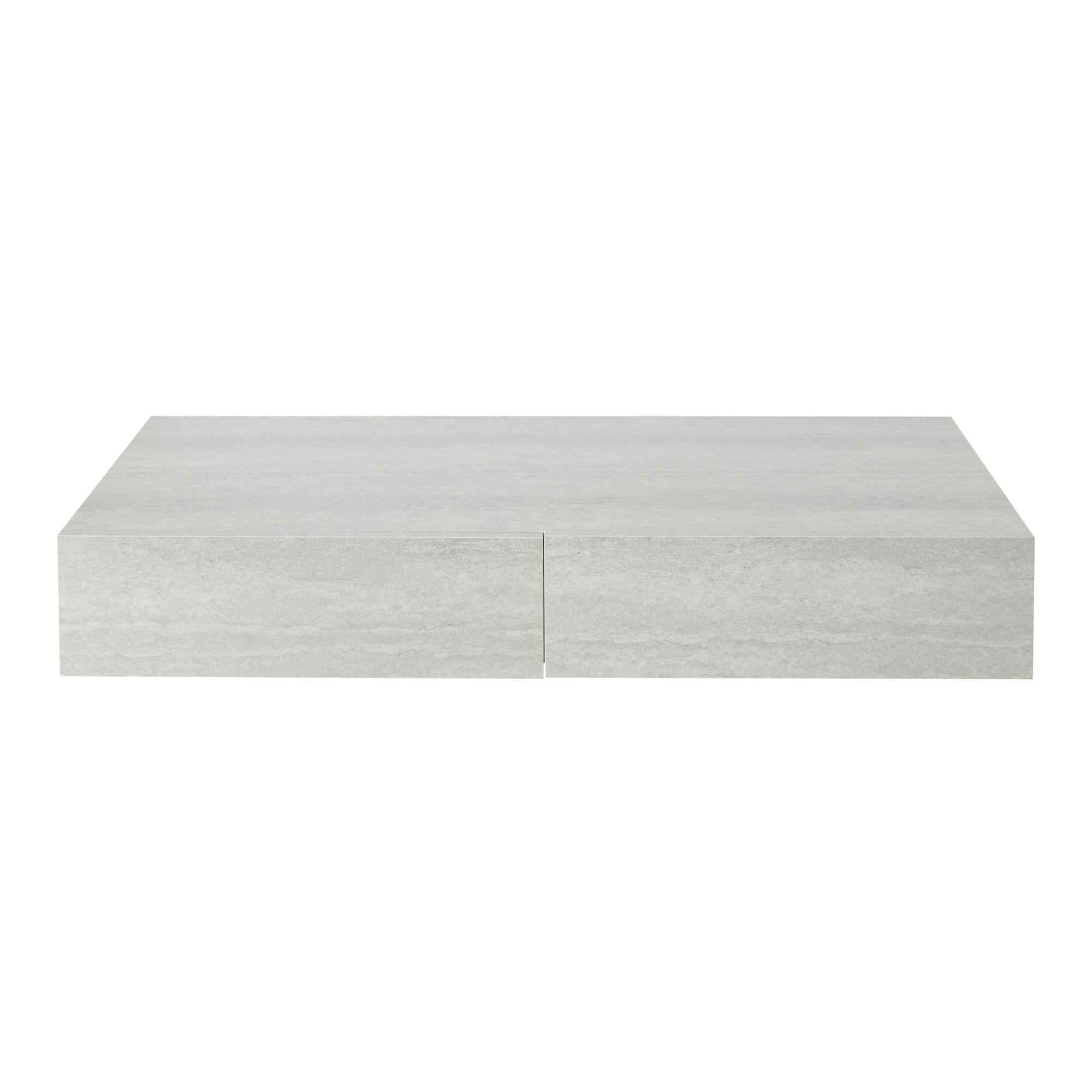 WANDREGAL Karstula - Grau, Holzwerkstoff (80/12/35cm) - [en.casa]