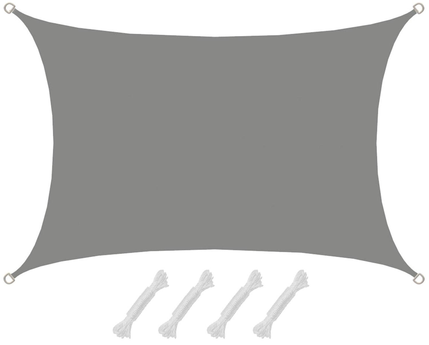 SONNENSEGEL 300/400 cm grau, rechteckig - Grau, Kunststoff (300/400cm) - Amanka