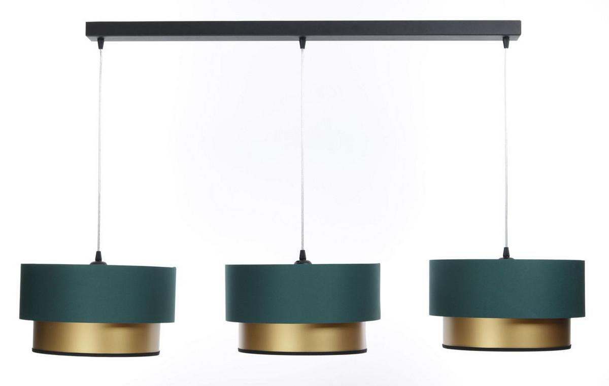 HÄNGELEUCHTE Grün 30/88 cm - Goldfarben, Kunststoff (30/2.6/88cm) - ONZENO