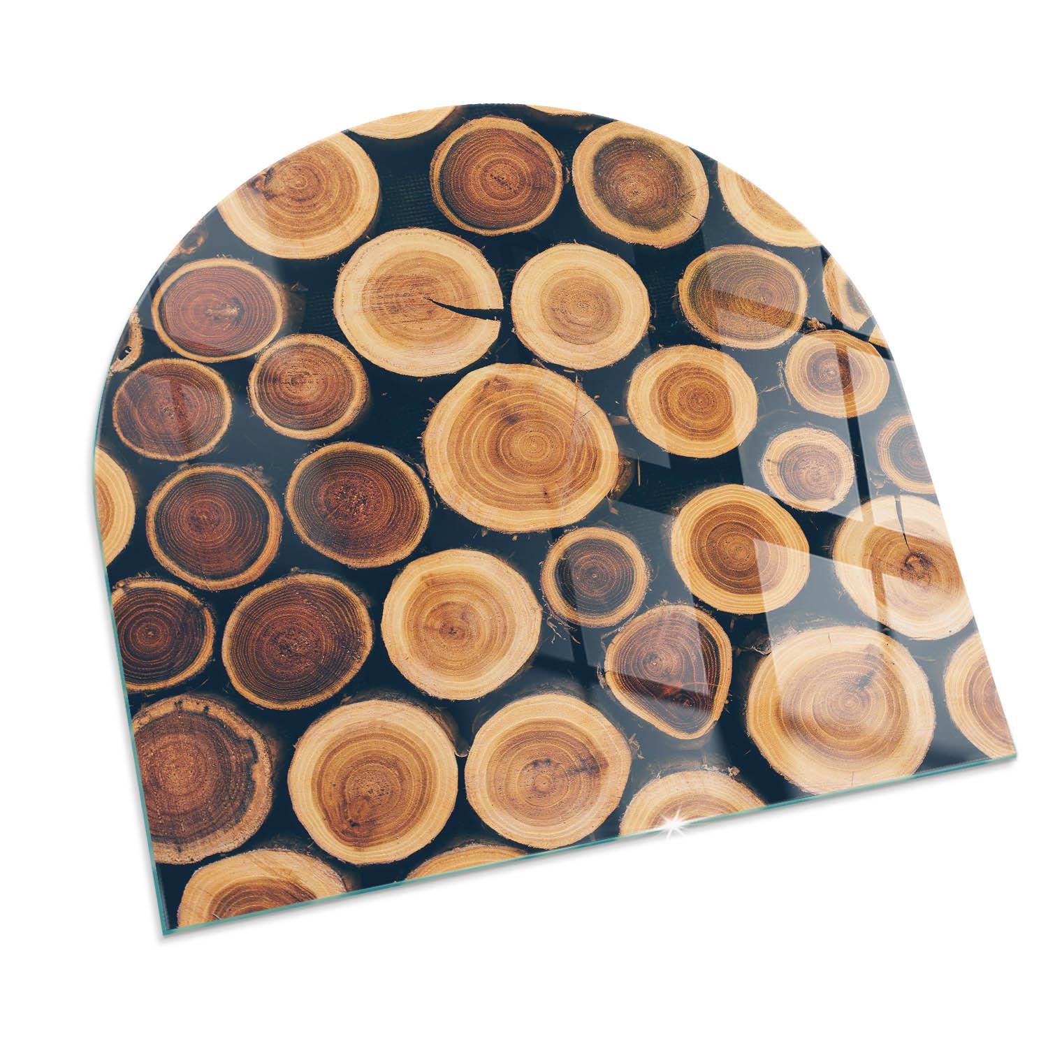 GLASPLATTE für Kamin 100x100 cm - Braun, Glas (100/100/0.4cm) - TULUP