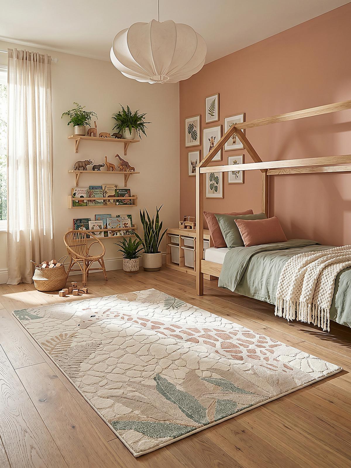 KINDERTEPPICH Kurzflor VELT Polypropylen Creme 120 x 120 cm - Beige, Textil (120/120cm) - KADIMA DESIGN