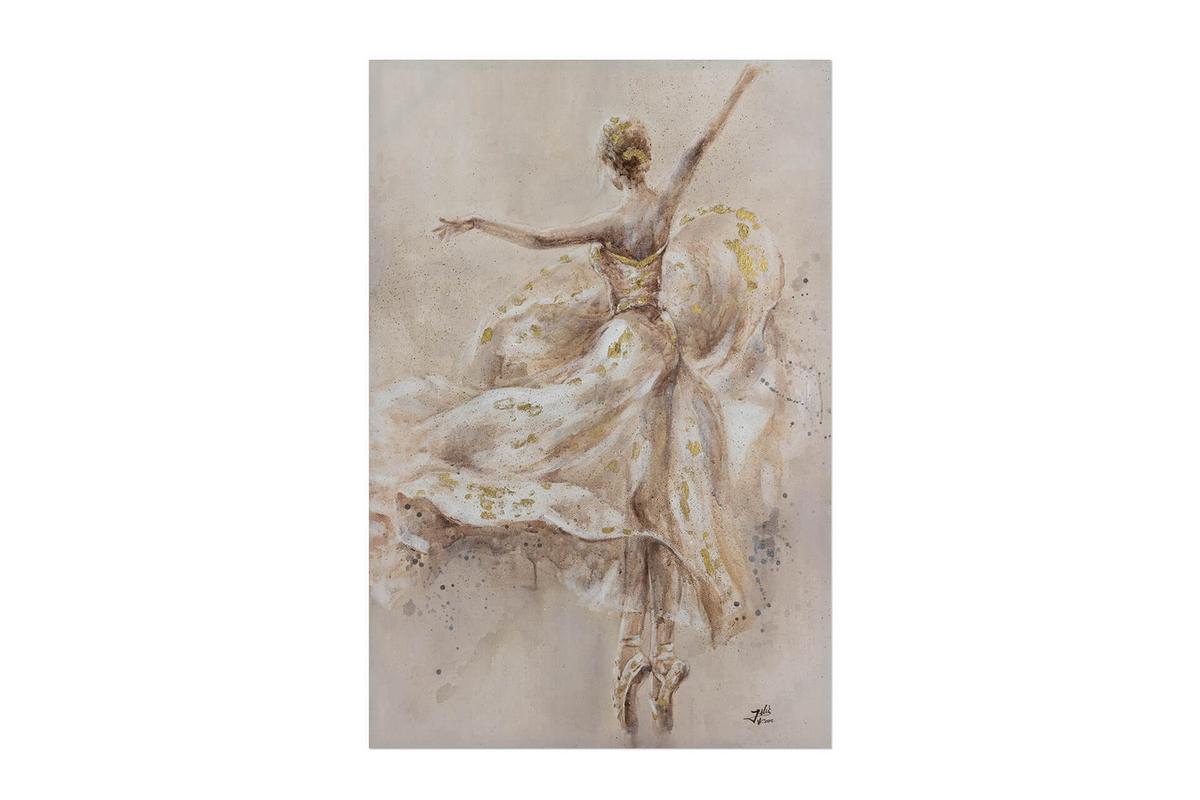 ACRYLBILD HANDGEMALT 60/90 cm - Beige, Holz/Textil (60/90cm) - KUNSTLOFT