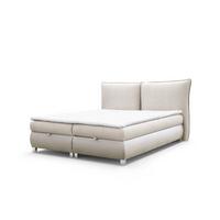 BOXBETT Valentin In Neve - Beige, Holzwerkstoff/Textil (120/200cm) - Fun Möbel