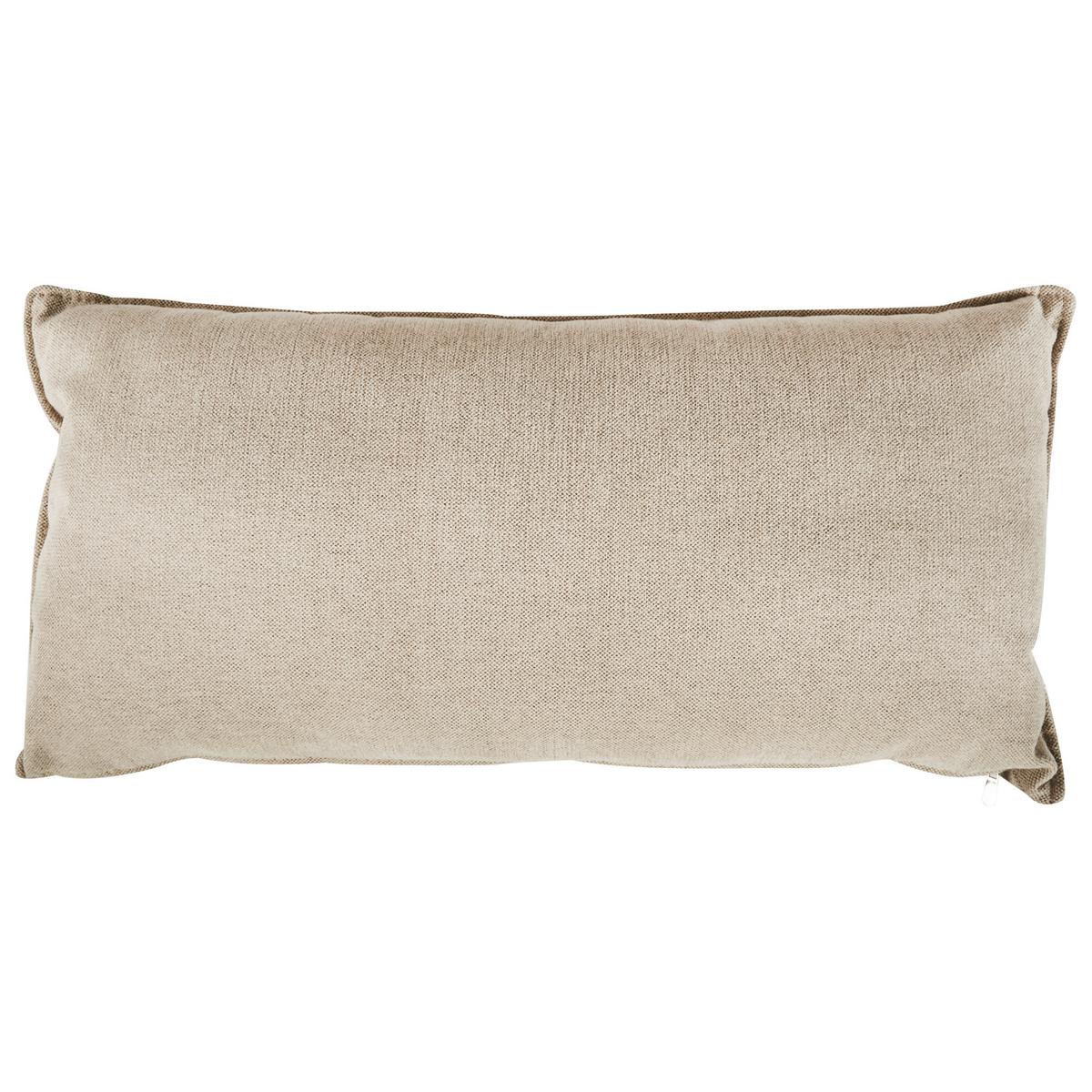 CHAISELONGUE-RECHTSSEITIGE Beige Yerres - Beige/Schwarz, Textil (168/79/87cm) - Beliani