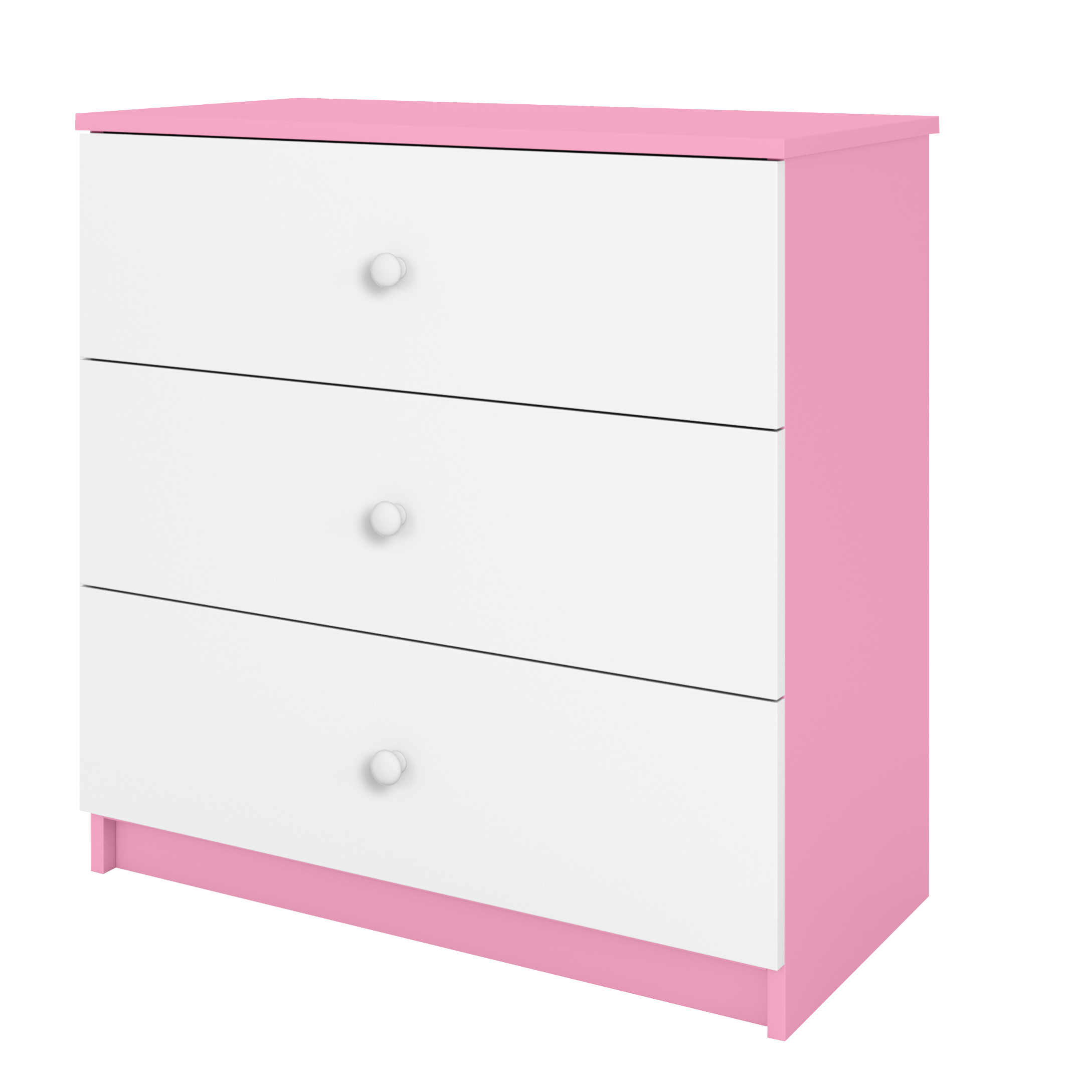 KOMMODE Babydreams ohne Muster 81/81/41 - Rosa, Holzwerkstoff (81/81/41cm) - RAUMHIRSCH FURNITURE
