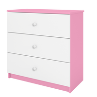 KOMMODE Babydreams ohne Muster 81/81/41 - Rosa, Holzwerkstoff (81/81/41cm) - RAUMHIRSCH FURNITURE