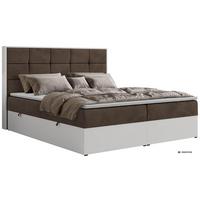 BOXBETT ALVIT 140/200 - Braun Velvet - Topper T25 - H3 - Schwarz/Braun, Kunststoff/Textil (140/200cm) - MKS