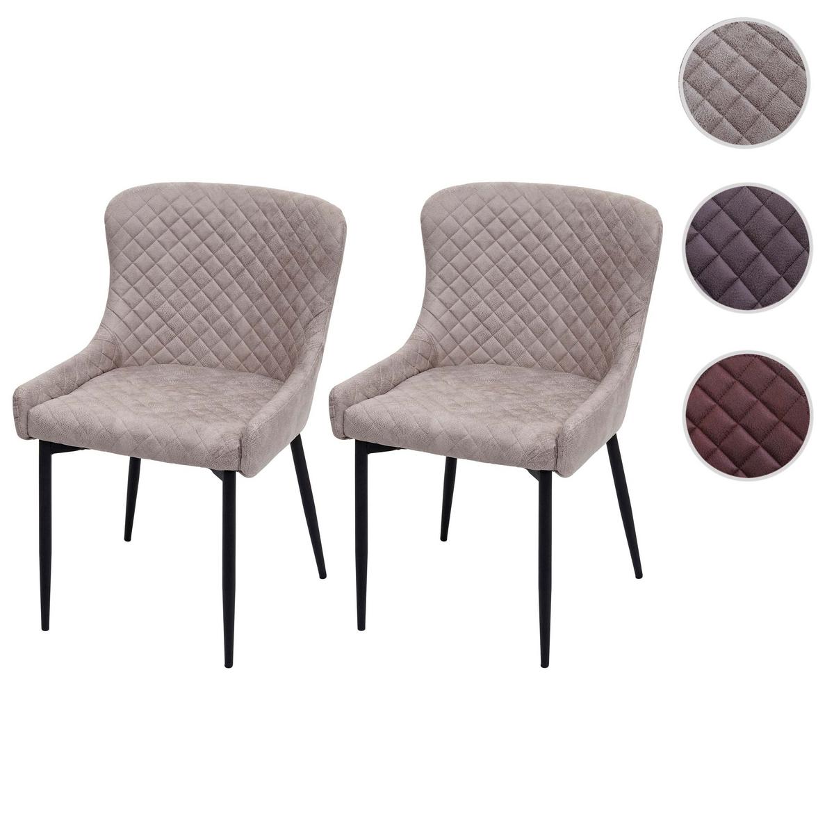 ESSZIMMERSTUHL Grau 2er-Set - Grau, Metall (54/82/61cm) - MCW