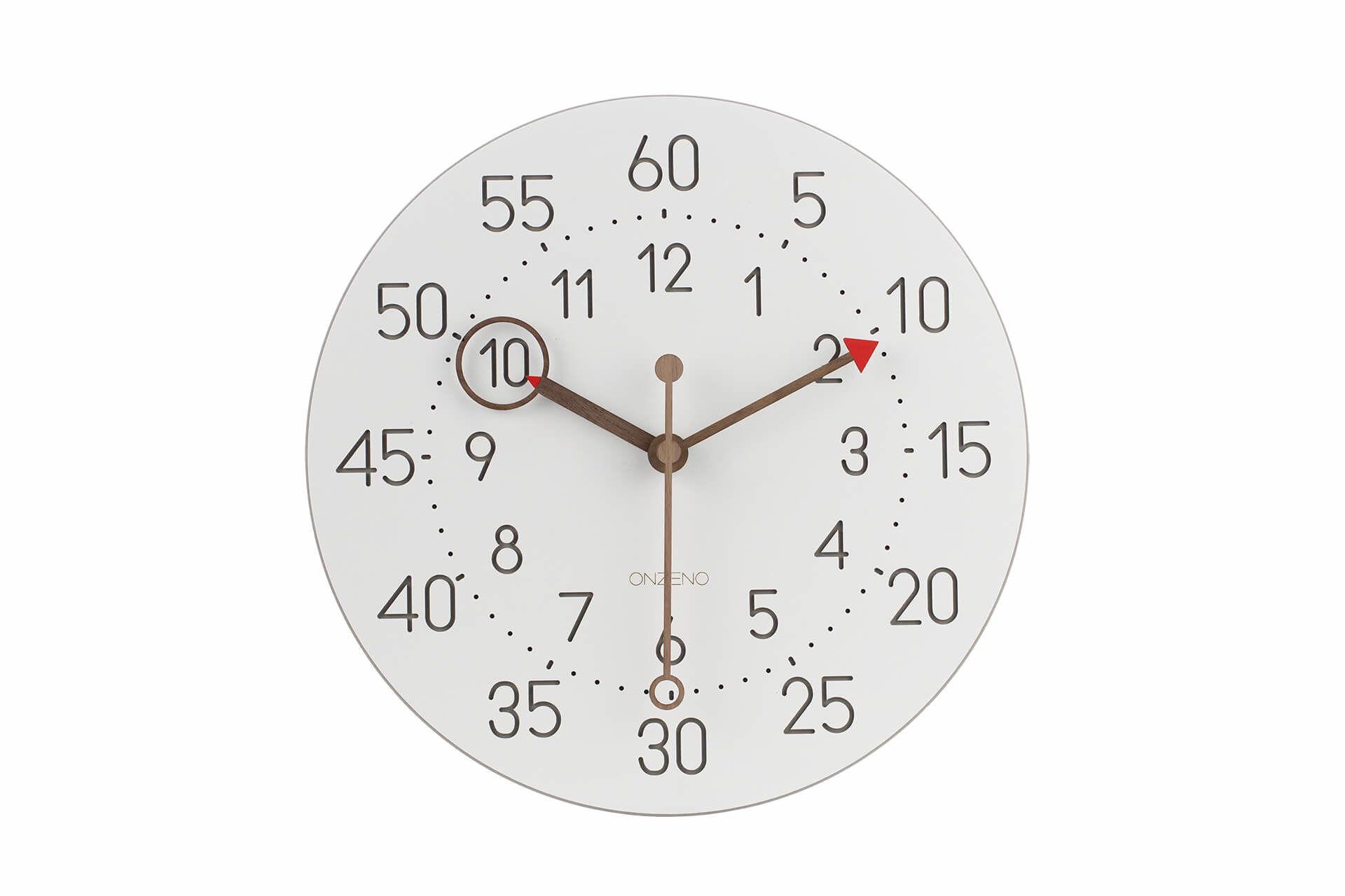 WANDUHR Design Weiß 29/29 cm - Weiß, Holzwerkstoff (29/29/1cm) - ONZENO