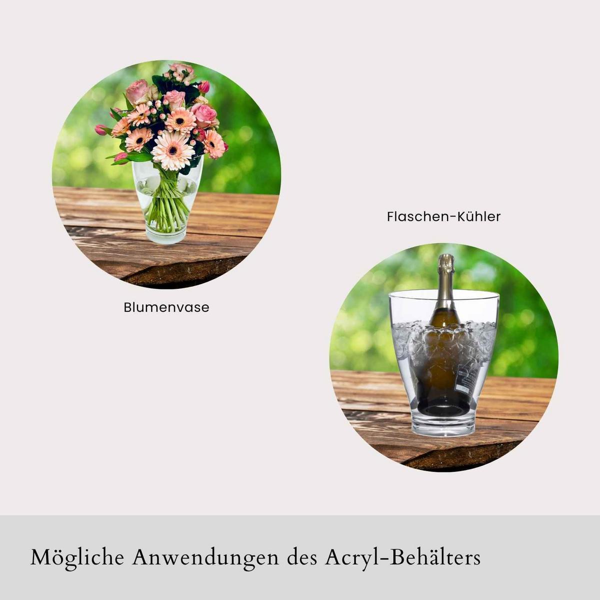 3-IN-1 LOUNGETISCH MIT ACRYL-KÜHLER Milano Anthrazit/Schwarz 40 cm - Anthrazit/Schwarz, Kunststoff (55/55/40cm) - COOTAB Cooler Table