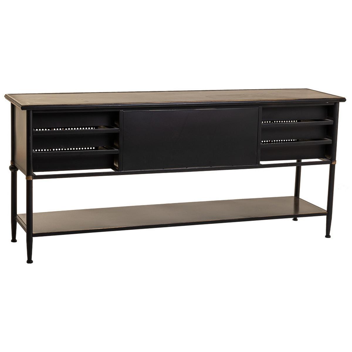 SIDEBOARD aus Metall 180x45x80 cm - Braun, Metall (180/80/45cm) - Wanderlust