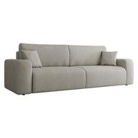 SCHLAFSOFA Piano - Hellgrau/Schwarz, Holz/Kunststoff (245/82/92cm) - MIRJAN24