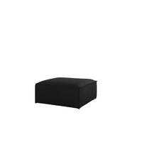 POLSTERHOCKER Celes Premium 85x85cm - Schwarz, Holzwerkstoff/Textil (85/40/85cm) - Fun Möbel