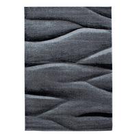 KURZFLORTEPPICH SOLDA, mit Farbverlauf, Schwarz, 160 x 230 cm - Schwarz, Textil (160/230cm) - KADIMA DESIGN