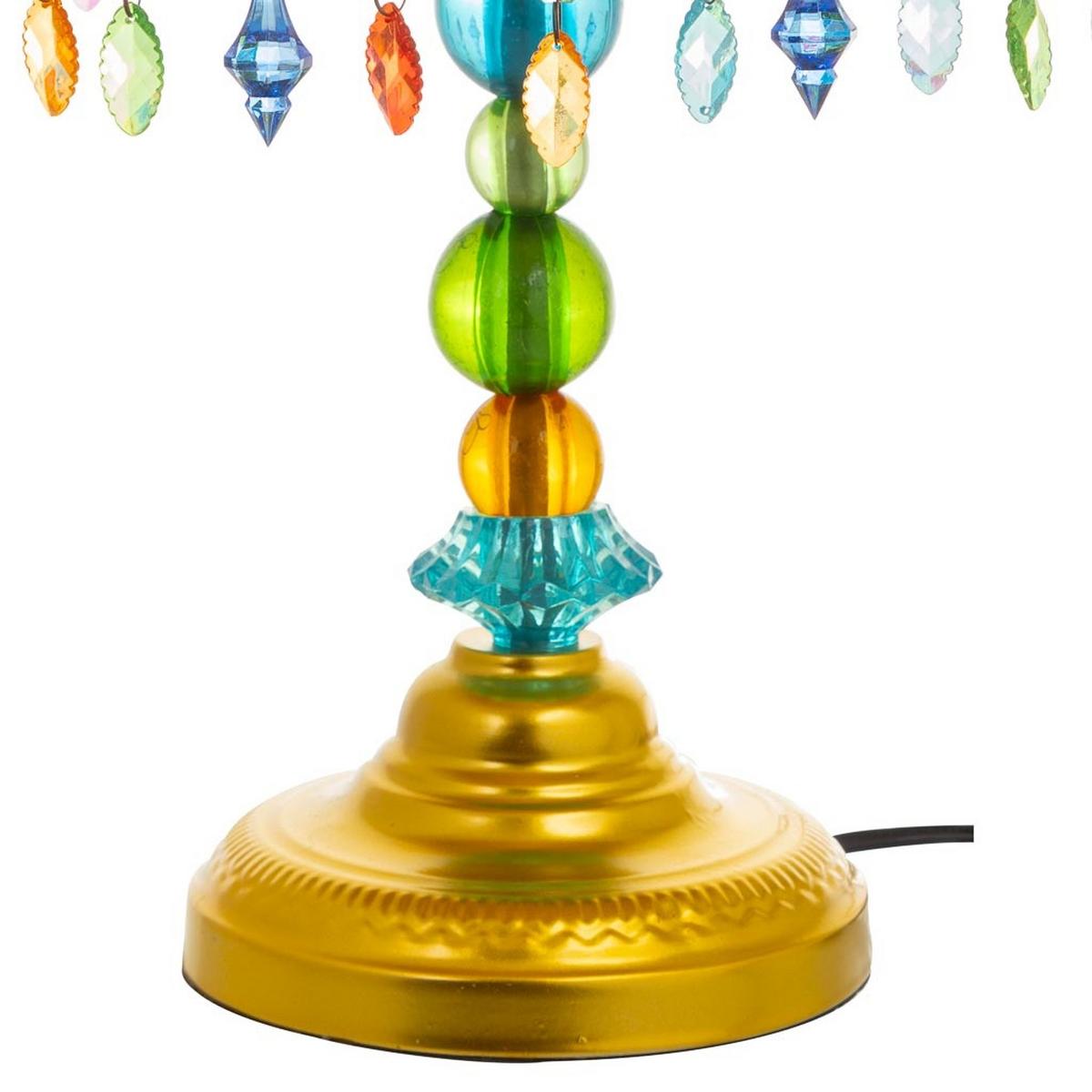 LAMPE aus Metall und Glas, 30x50cm - Multicolor, Metall (30/30/50cm) - Wanderlust