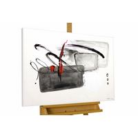 ACRYLBILD HANDGEMALT 100/75 cm - Grau, Holz/Textil (100/75cm) - KUNSTLOFT