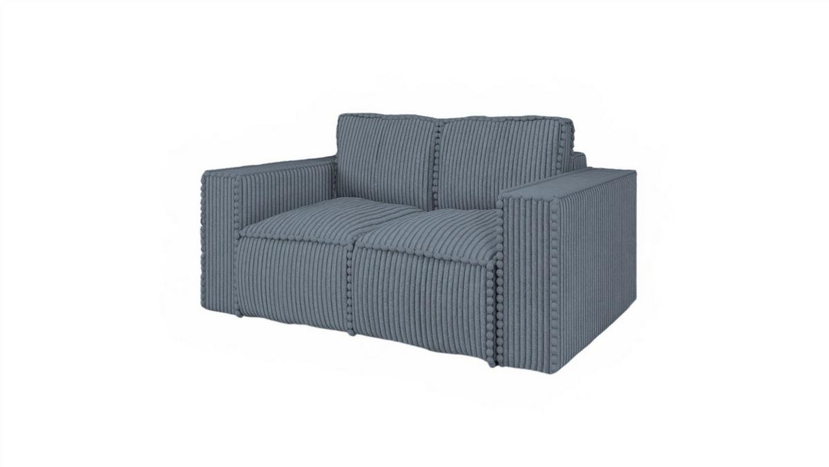 SOFA 2-sitzer Vajana - Blau, Holzwerkstoff/Textil (150/86/102cm) - Fun Möbel