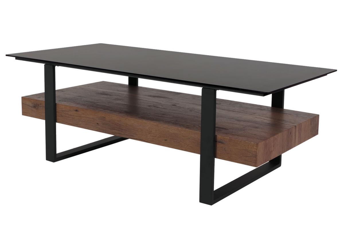 COUCHTISCH rechteck Schwarz - Schwarz, Holz (60/120/43cm) - MCW