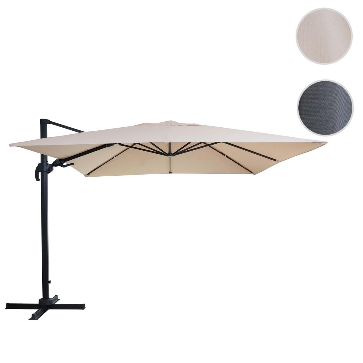 AMPELSCHIRM I Cremeweiß 300/300 cm - Weiß, Textil (360/300cm) - MCW