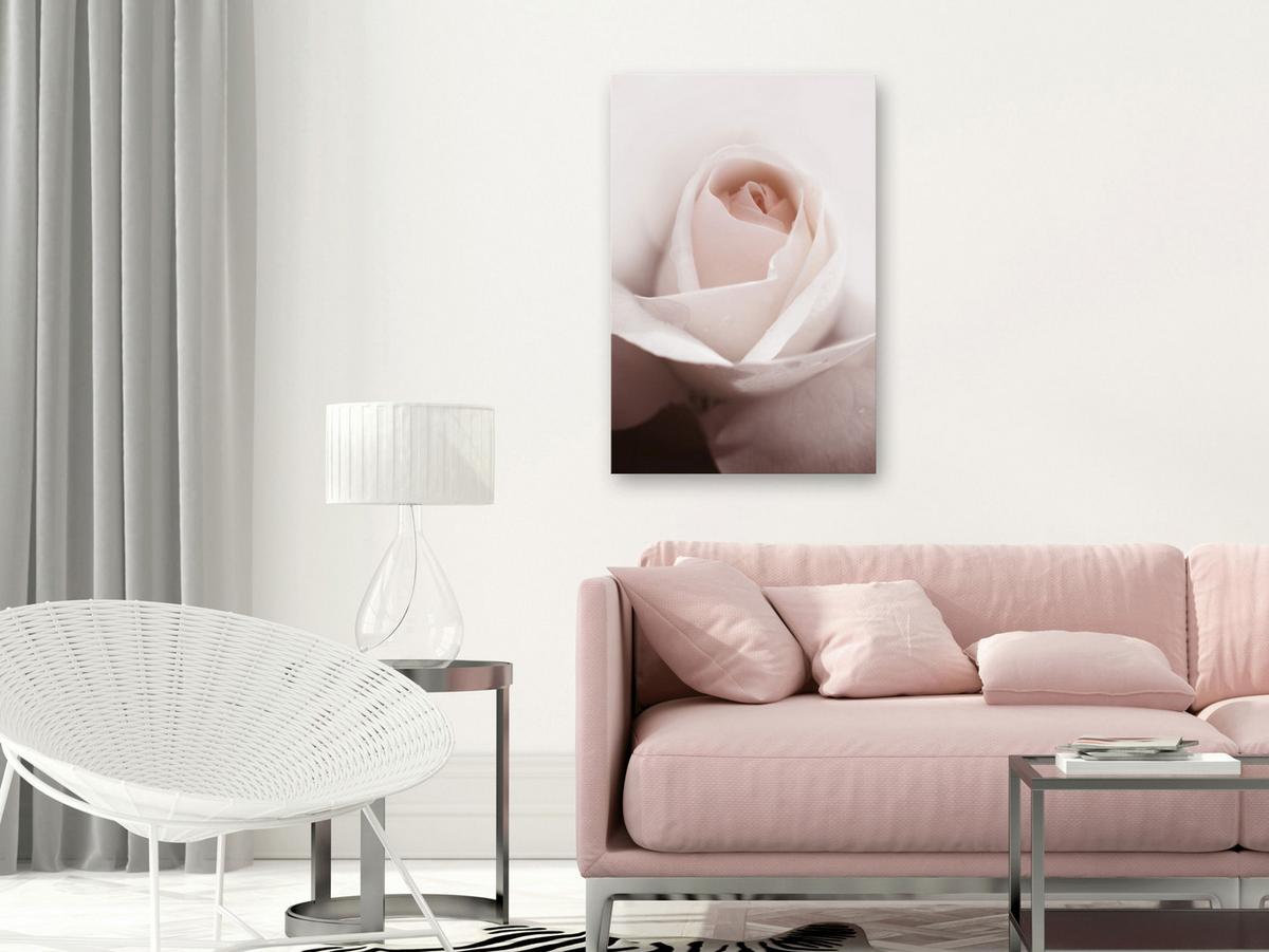 KUNSTDRUCK Rosa 80/120 cm - Pink, Textil (80/120cm) - KUNSTLOFT