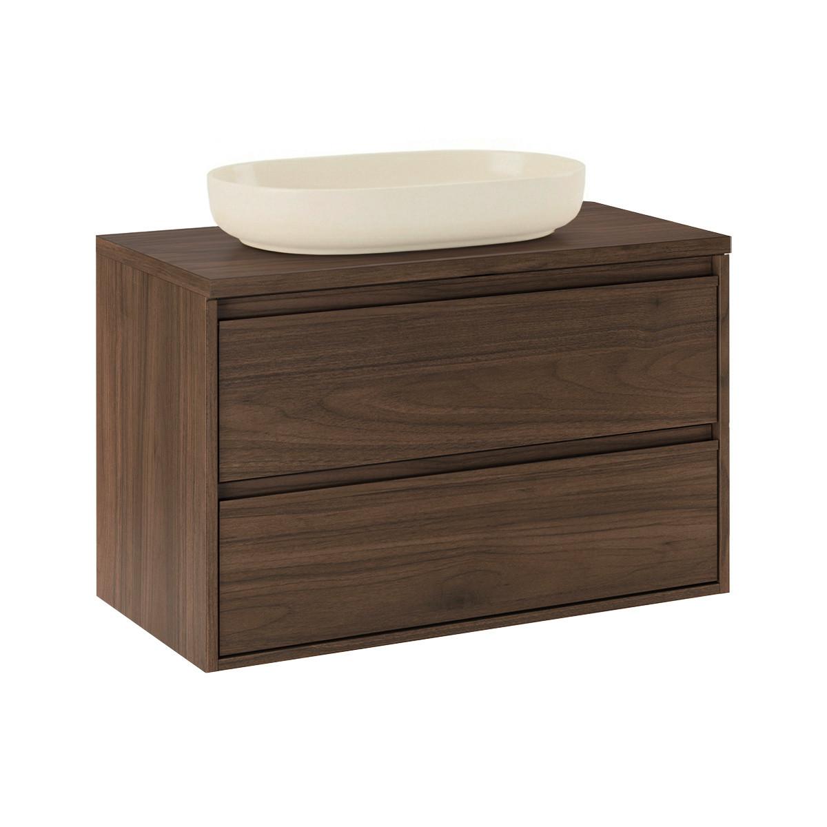 WASCHTISCH 80cm Edmé Holz - Braun, Holzwerkstoff (80/52.2/46cm) - Petits-meubles