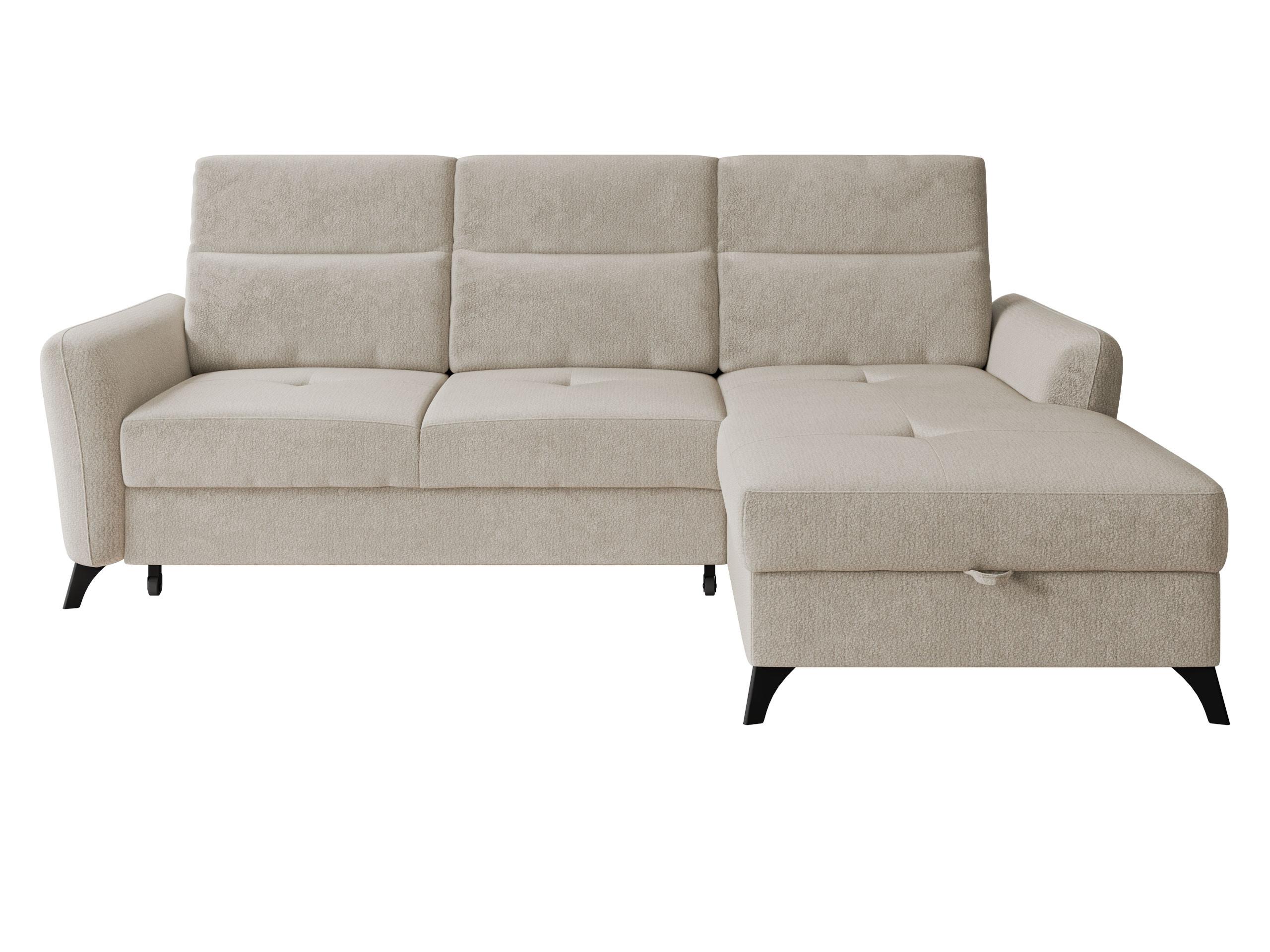 ECKSOFA Talia, Seite: Rechts 2R-LC - Beige/Schwarz, Holz/Kunststoff (238/167cm) - MIRJAN24