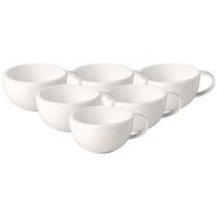 KAFFEETASSE NewMoon weiß 190 ml 6er Set - Weiß, Keramik (0.18L) - Villeroy & Boch