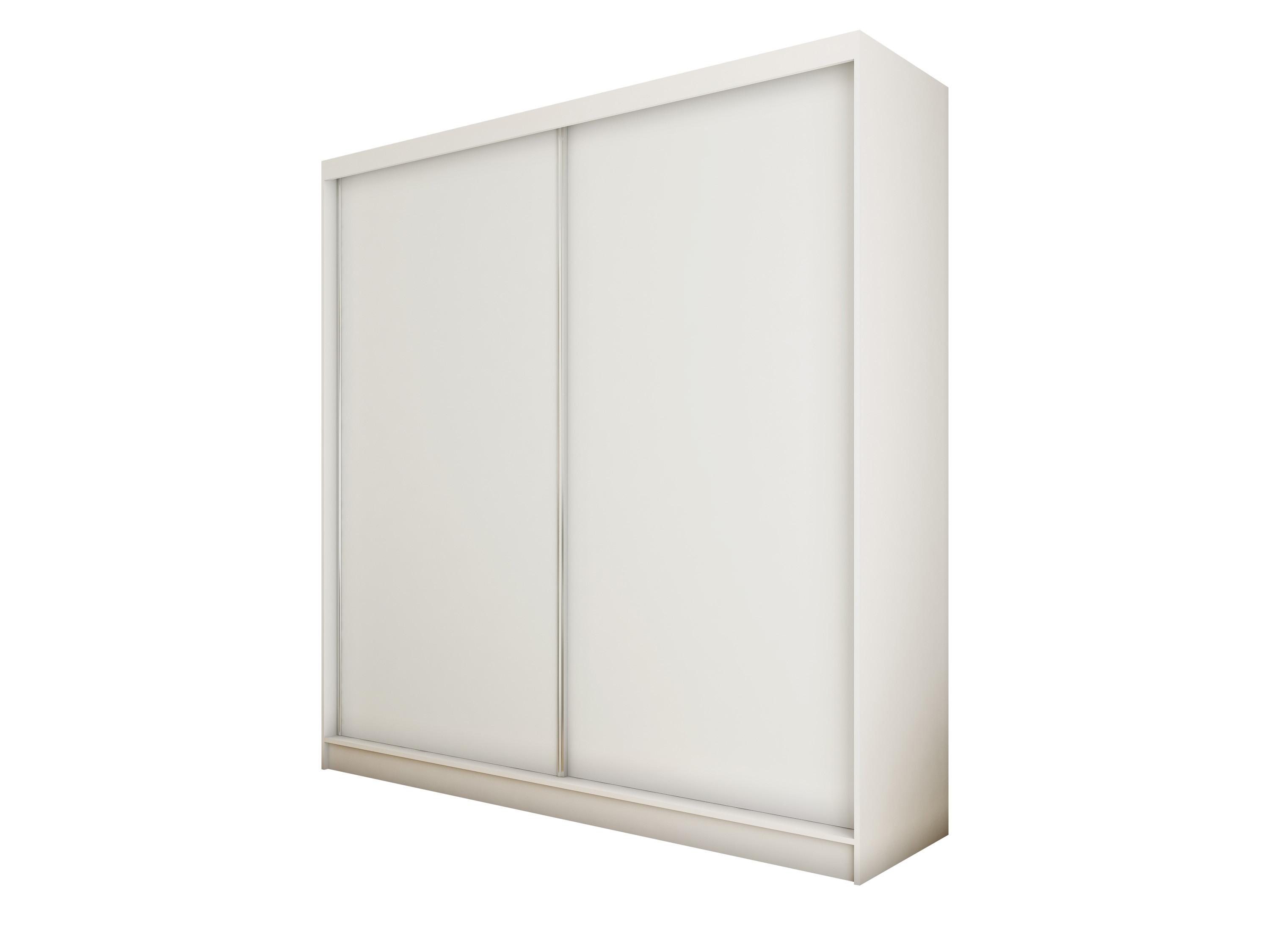 SCHWEBETÜRENSCHRANK SOFIA 200/216/61 cm 2-türig Weiß - Weiß, Holzwerkstoff (200/216/61cm) - MASSENO