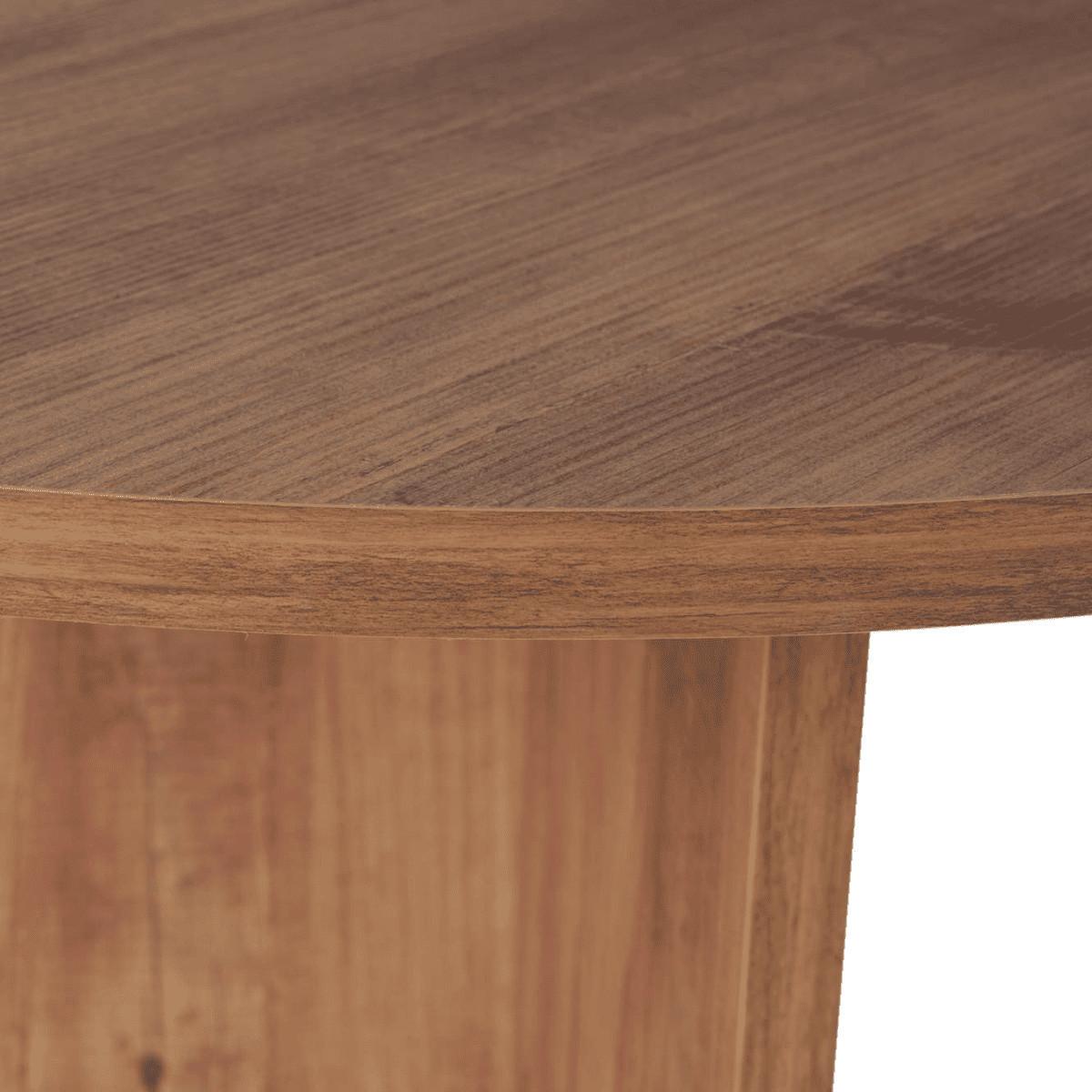 ESSTISCH mit ovaler Tischplatte L200 cm 90/200/75 cm - Kieferfarben, Holzwerkstoff (96/90/75cm) - Calicosy