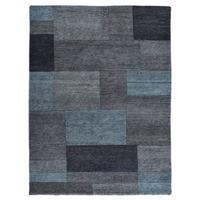 WOLLTEPPICH Dalas 60x90 cm - Türkis, Textil (60/90cm) - THEKO