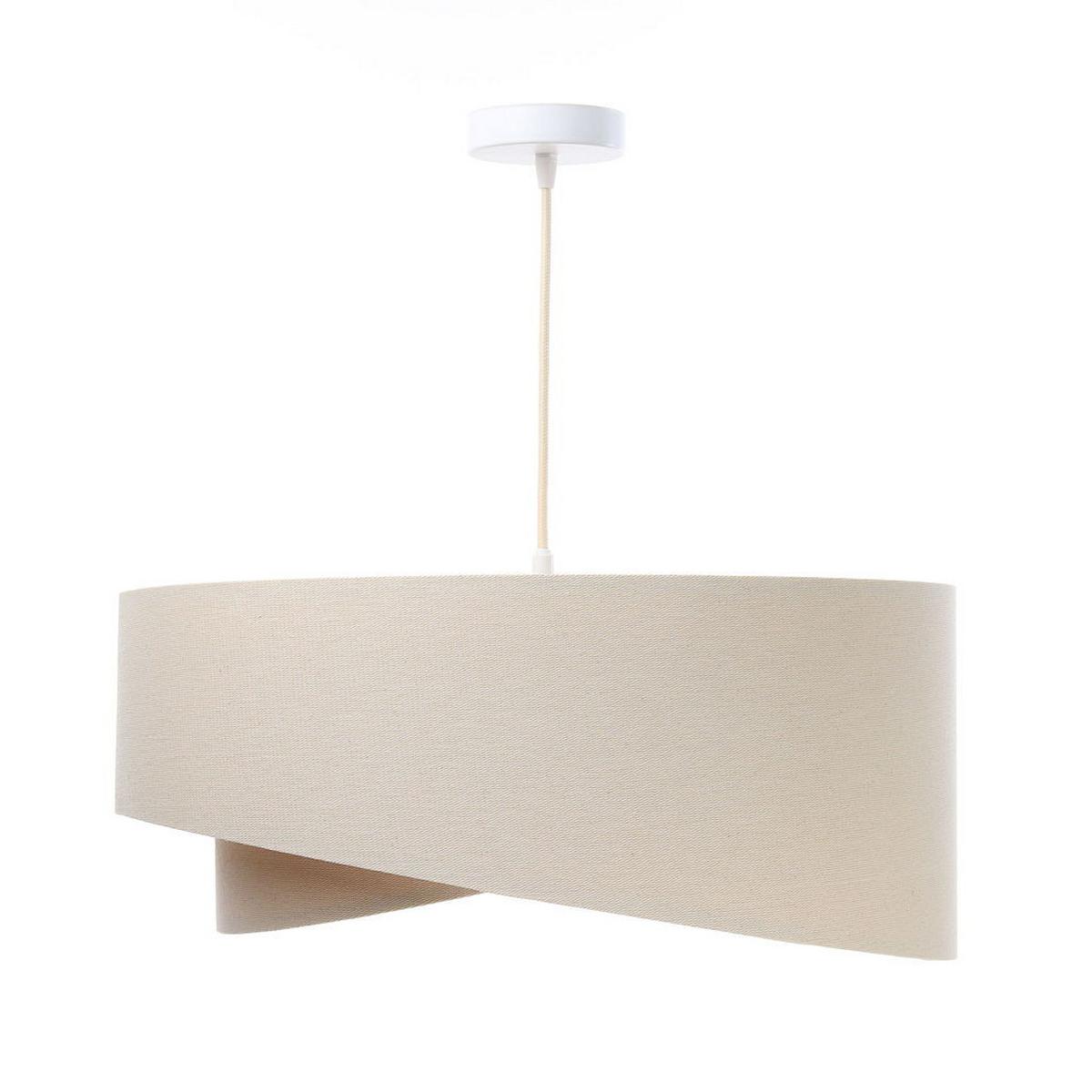 HÄNGELEUCHTE Beige 50/23 cm - Beige, Kunststoff (50/1/23cm) - ONZENO