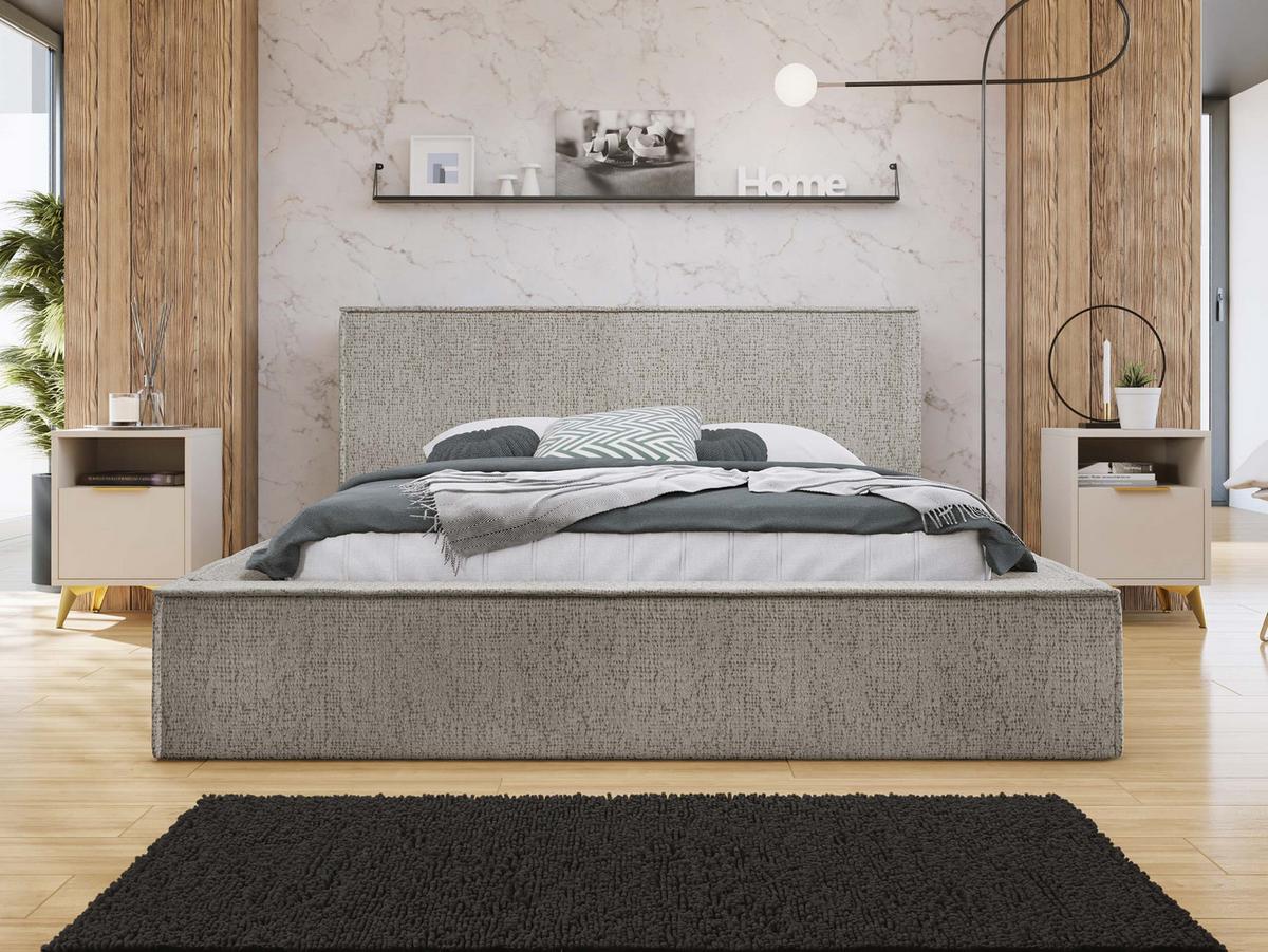 POLSTERBETT Glexi - Beige, Holz/Textil (140/200cm) - MIRJAN24