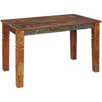 ESSTISCH Mango Massivholz Klarlack Shabby Design, Braun 120x70x76 cm - Braun, Holz (70/120/76cm) - KADIMA DESIGN