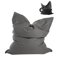 OUTDOOR SITZSACK mit Schutzhülle Der Große - Anthrazit, Textil (130/170/20cm) - Mokebo