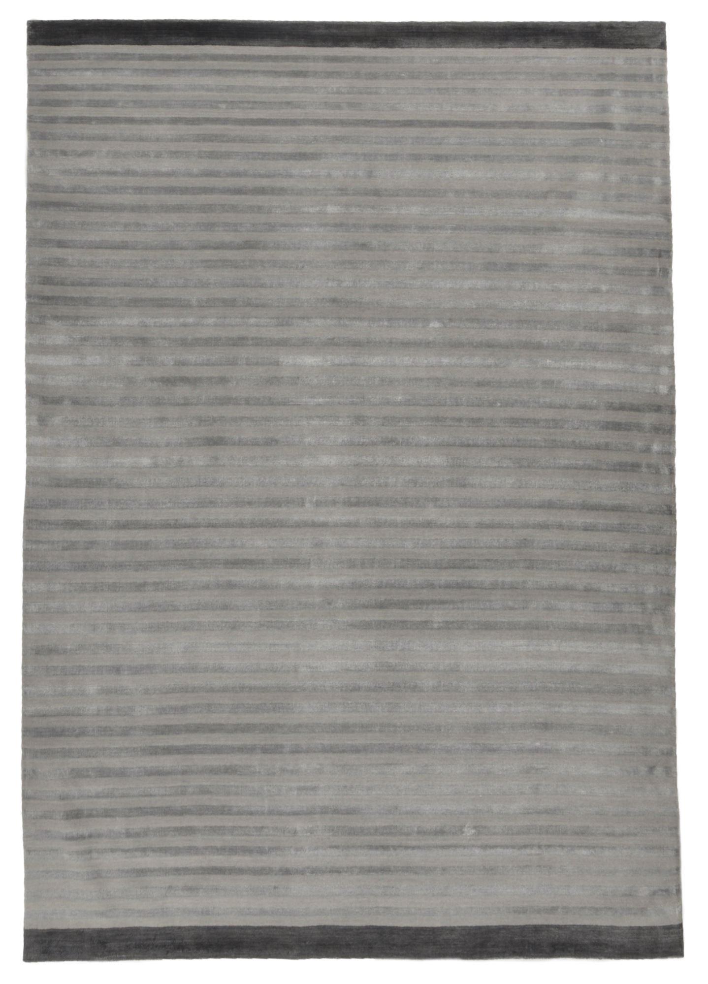 HANDWEBTEPPICH Miami 170x240 cm - Grau, Textil (170/240cm) - THEKO