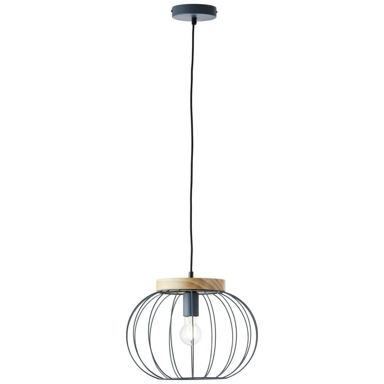 PENDELLEUCHTE Sorana 99234/73 - Chromfarben, Holz (35.5/35.5/130cm) - Brilliant