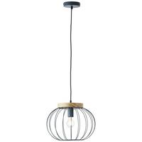 PENDELLEUCHTE Sorana 99234/73 - Chromfarben, Holz (35.5/35.5/130cm) - Brilliant