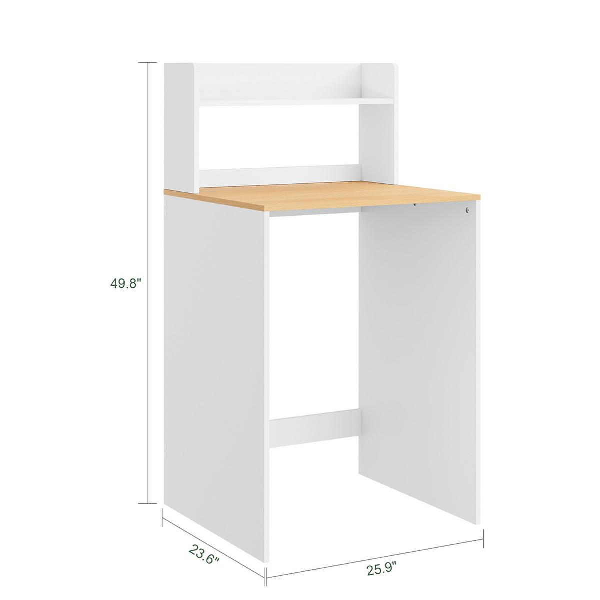WASCHMASCHINENUNTERBAU mit Regal BZR224 - Ahornfarben, Fell (65/126/60cm) - SoBuy