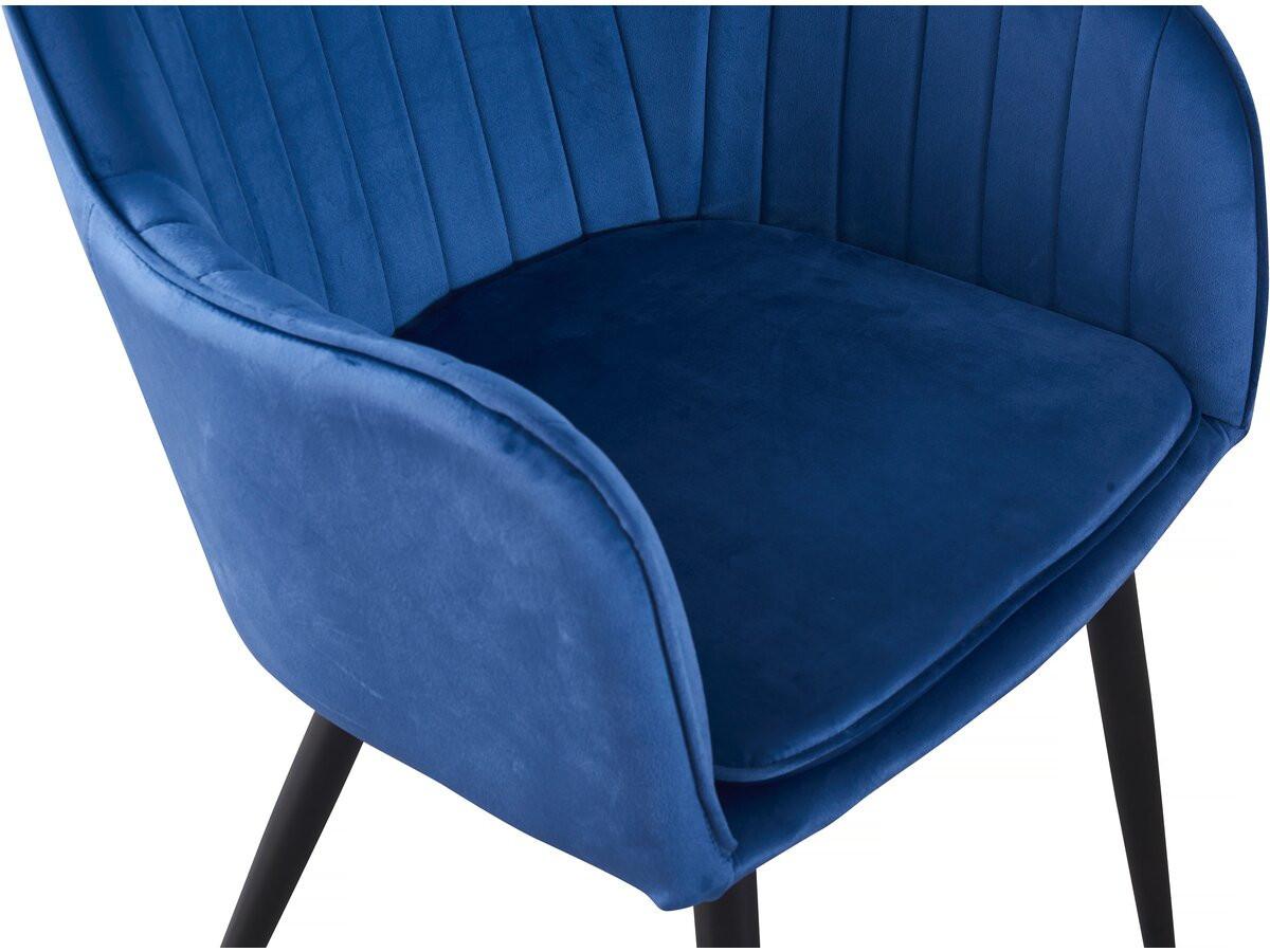 STUHL 2er Set velma Blau - Blau, Textil (57/80/56cm) - Habitat Garten