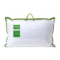KOPFKISSEN für Rückenschläfer, Bio-Bambus 50/75 cm - Weiß, Textil (50/75cm) - Homescapes