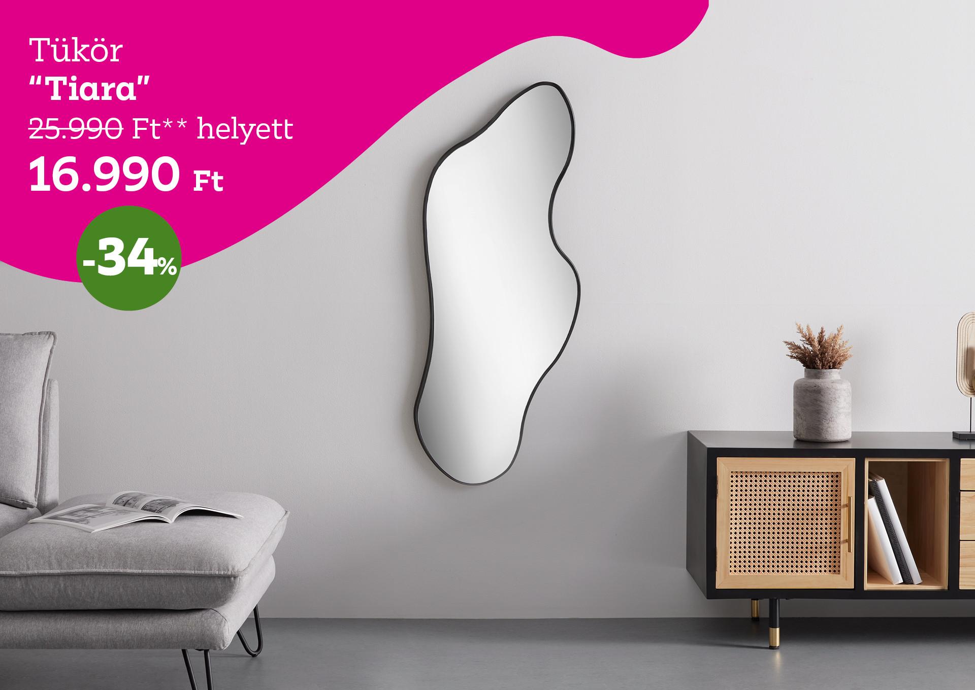 Tükör TIARA 25990 Forint helyett 16990 Forint, kedvezmény mértéke 34%