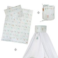 BABYBETTWÄSCHE Woodland Buddies - Weiß, Textil (100/135cm) - Roba