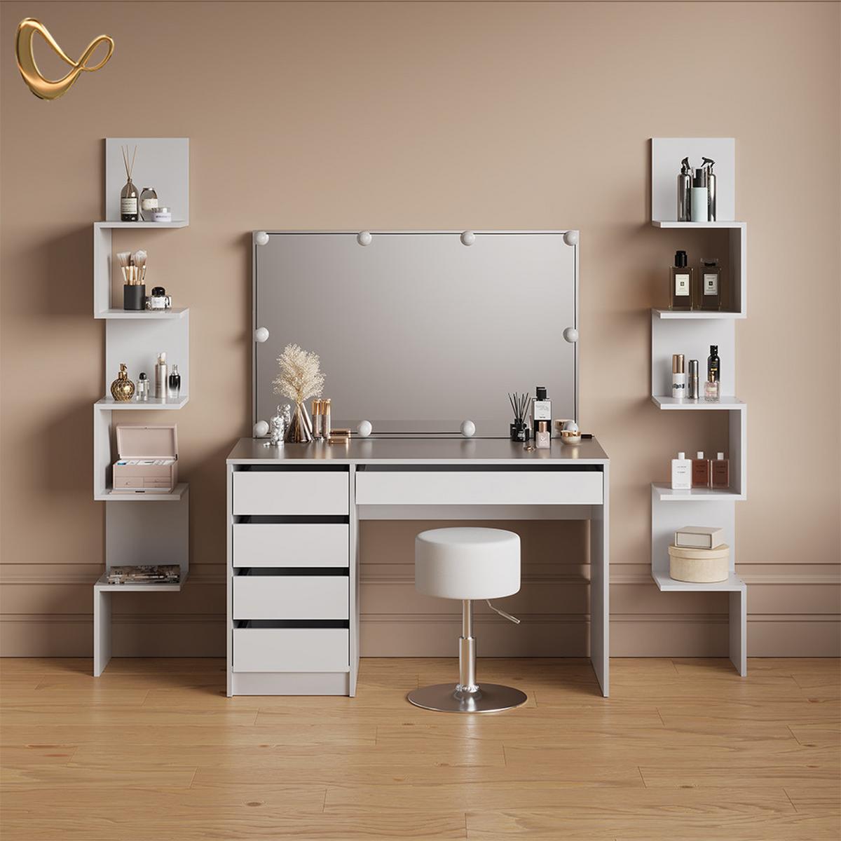 ECKREGAL Vesuvio Weiß 28 x 175.4 cm 2er Set - Weiß, Holzwerkstoff (28/175.4/28cm) - Livinity®