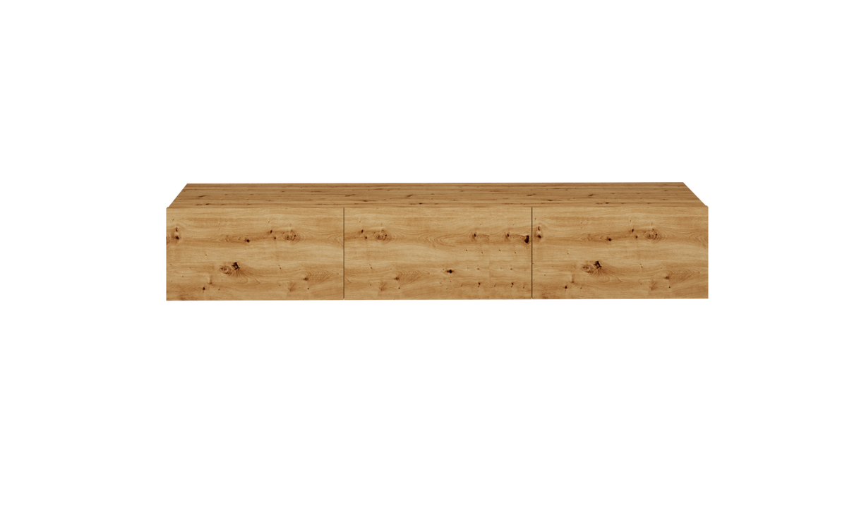 LOWBOARD Dallas 180/29,6/35 cm - Alteiche, Holzwerkstoff (180/30/35cm) - RAUMHIRSCH FURNITURE