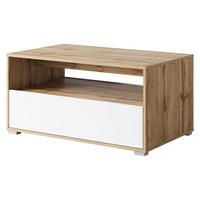 COUCHTISCH Nairobi II S02 - Eiche Wotan/Alufarben, Holzwerkstoff/Kunststoff (55/90/45cm) - MIRJAN24