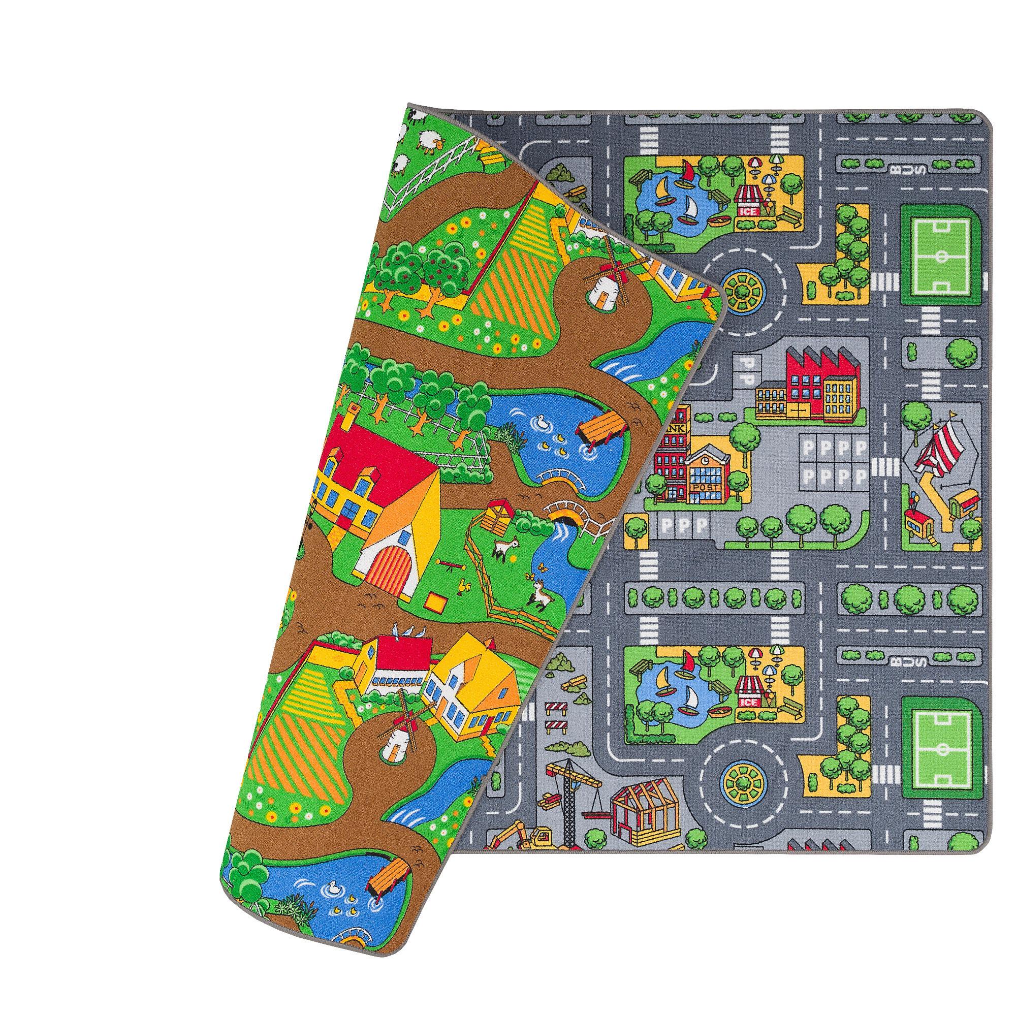 STRASSENTEPPICH BEIDSEITIG STRASSENLANDSCHAFTEN - Multicolor, Textil (100/165cm) - Snapstyle