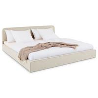 POLSTERBETT LATINI 160x200 cm cremeweiß - Creme, Textil (160/200cm) - IDIMEX