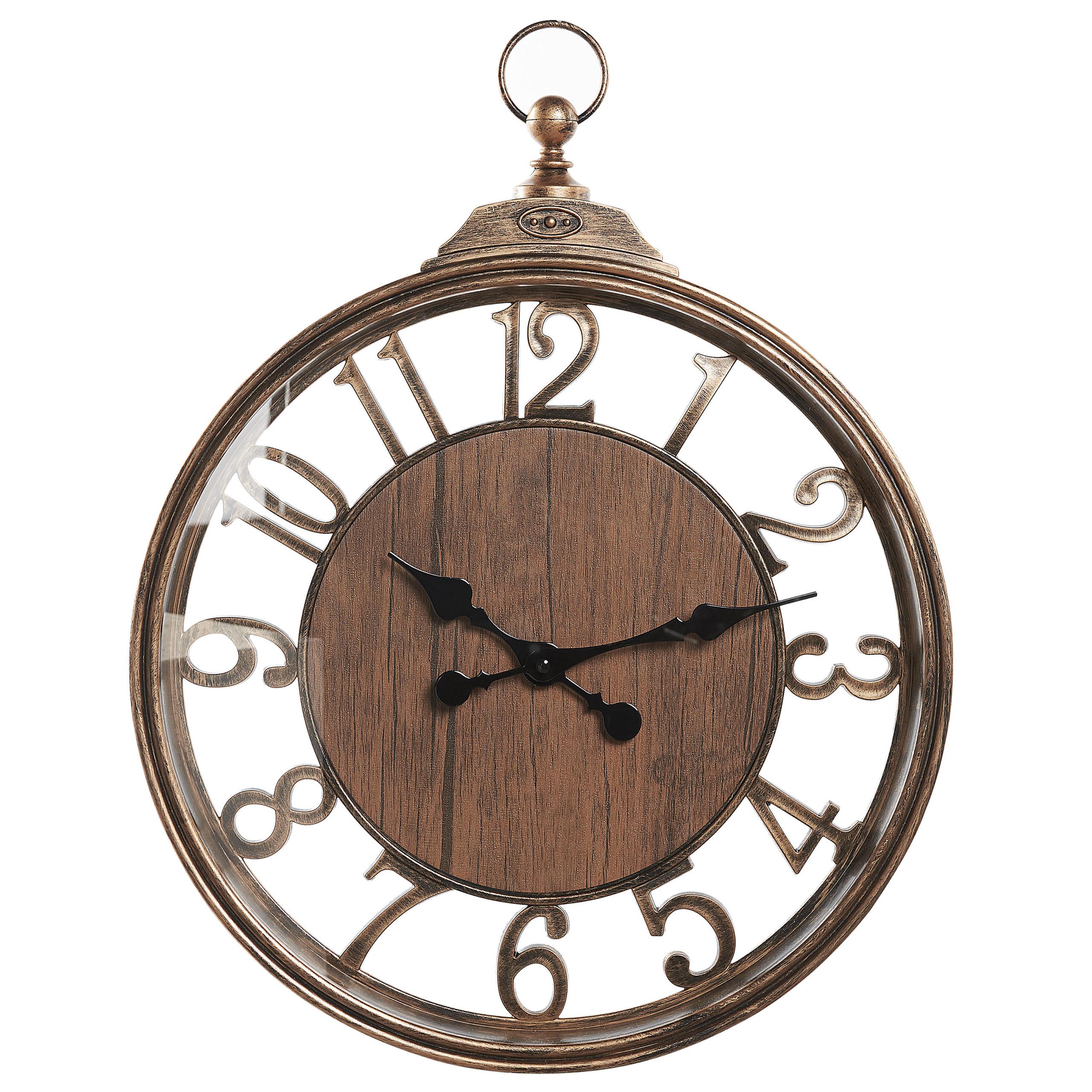 WANDUHR Kunststoff braun Alcoba - Braun, Kunststoff (40/52/5cm) - Beliani