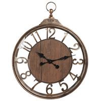 WANDUHR Kunststoff braun Alcoba - Braun, Kunststoff (40/52/5cm) - Beliani